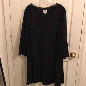 Long bell sleeve dress
